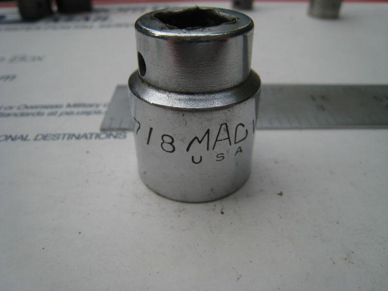Mac v 286 7/8" 1/2-drive 6 pt socket ratchet tools