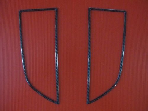 Carbon fiber air condition outlet vent dashboard trim sticker for porsche macan