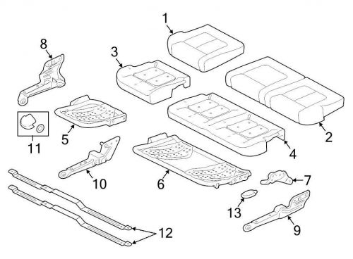 Ford oem seat track cover 5c3z7863388ba image 11