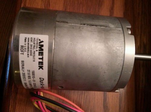 Ametek dura-tek motor 27.6 vdc 5 amps, 2750 rpm