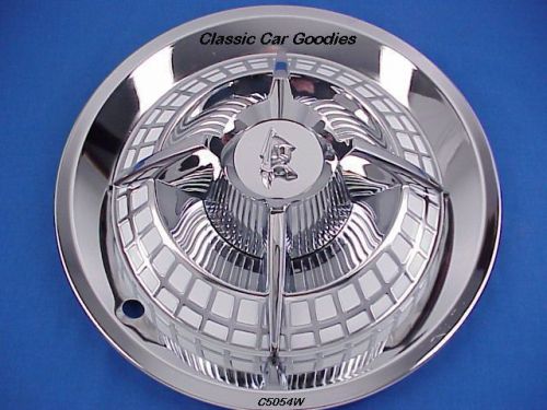 Hub caps (4) &#034;lancer&#034; classic chrome steel 15&#034; w locks!