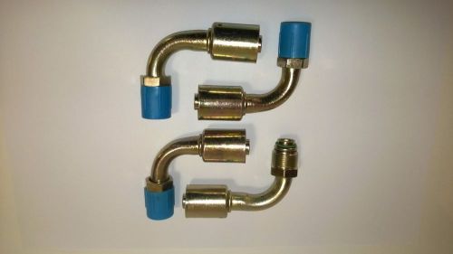A/c hose fitting steel #10 male 90 r134a lot405456