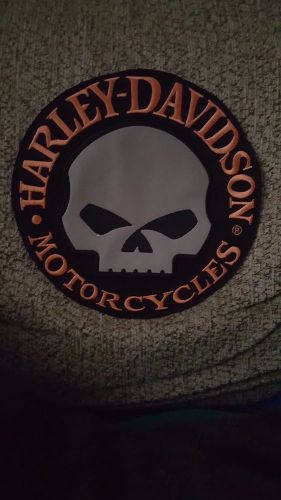 Harley davidson willie g reflective patch 9 inches round