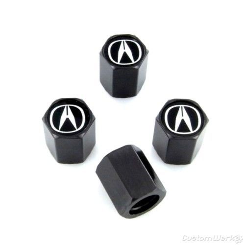 Find Acura Black Logo Black Tire Stem Valve Caps in Naperville