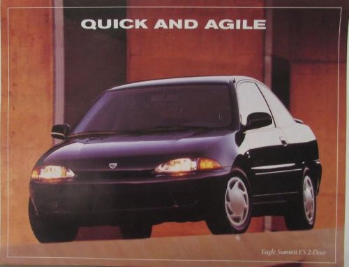 1994 jeep eagle summit 2 &amp; 4 door sales brochure data sheet orig canadian print