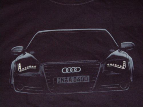 Audi collection model car front end black t-shirt,usa size xl: euro size xxl nib