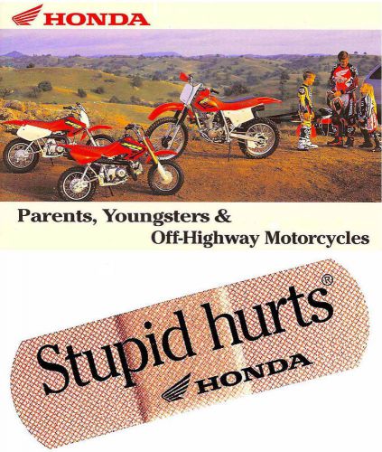 Honda motorcycle off road riding tips manual for parents &amp; youngsters-honda