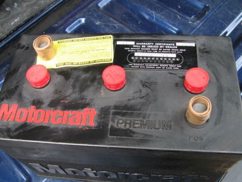 Vintage motorcraft 6 volt car battery nos