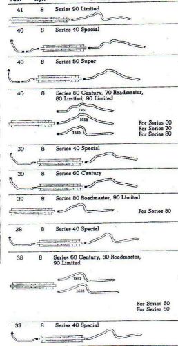1931-1932 buick 50 series exhaust system, aluminized