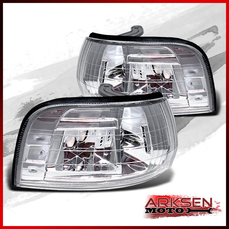 Find 9293 Honda Accord Euro Clear Corner Signal Lights Lamp Pair Set