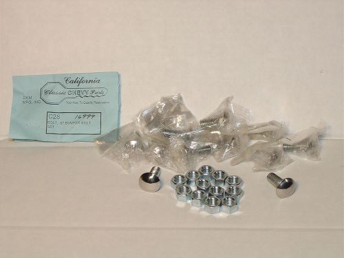 1967 camaro polished ss cap bumper bolt set  24 pieces show quality