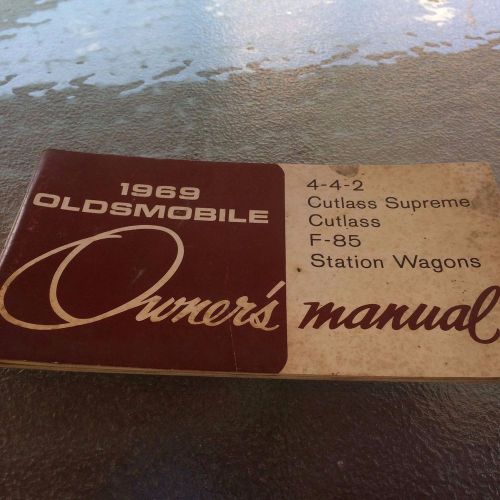 1969 oldsmobile owner`s manual