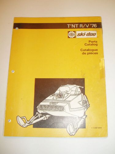 Skidoo 1976 tnt r/v 76  parts catalog  manual