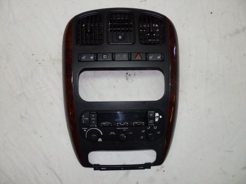 2000 chrysler town &amp; country climate switch radio bezel vent hazard wiper 00