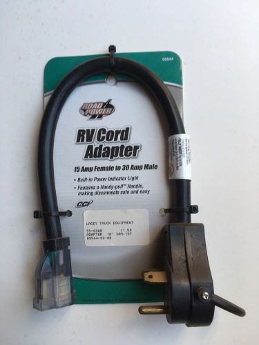 Road power 15-30-amp rv adaptor power cord, 18 inch pig tail