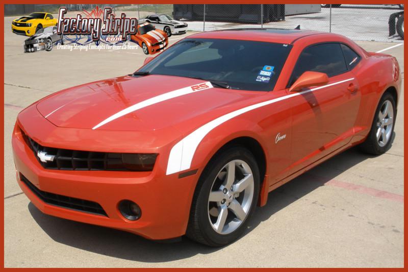  camaro rs hood spears & hockey stripe kit graphics factory stripe  2010-2013 