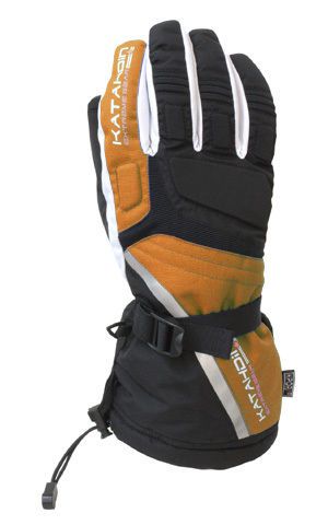 Katahdin cyclone orange waterproof cold weather atv snow sports snowmobile glove