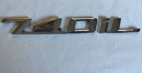 Bmw 740il rear trunk emblem badge 1995-2001 original oem