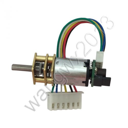 1pcs n20 dc6v speed reduction gear dc motor with metal gearbox encoder coder