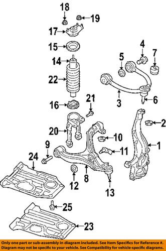 Mopar oem 6507676aa front suspension-knuckle nut
