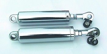 Ultima chrome adjustable narrow body shocks for softail models 1984-1999