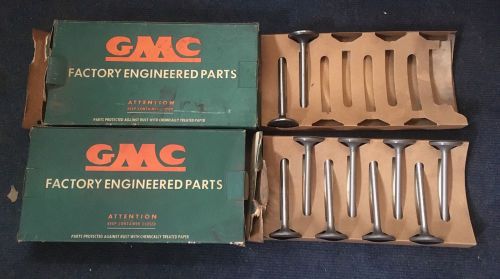 Vintage nos gmc truck bus engine valve set of 10 valves oem 2352127