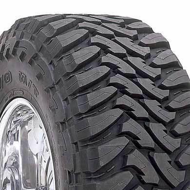 4- toyo open country m/t 40x15.50r22/d blackwall tires 