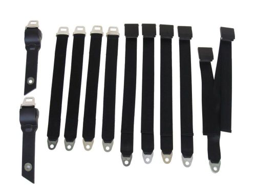 Pg classic 3850-69cben-100 mopar1968-69 a-body convertible bench seat belt set