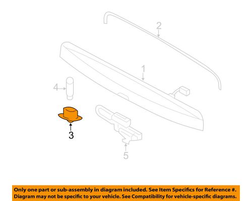 Ford oem 15-16 expedition license lamps-rear lamps-license lamp fl1z13550a