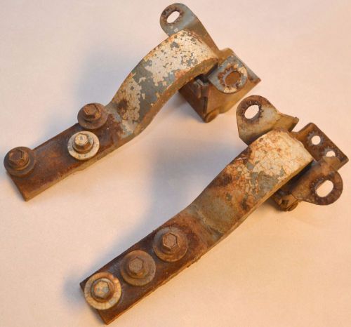 1964 ford galaxie front door hinges - right, passenger side - upper &amp; lower pair