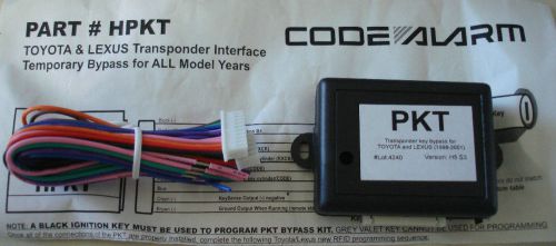 Code alarm toyota &amp; lexus transponder interface temp bypass -  hpkt