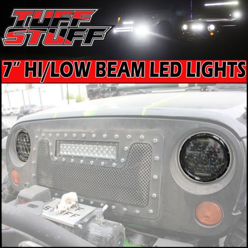 Find JEEP WRANGLER LED HEADLIGHTS FOR JEEP JK TJ CJ 75W LOW/HIGH BEAM