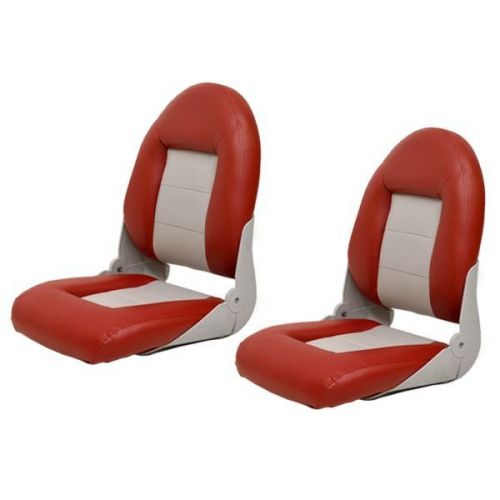Custom 75115gr crimson gray marine boat boat folding fishing seat chair (pair)