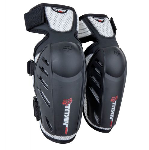 Fox racing youth titan race elbow guard black/silver os