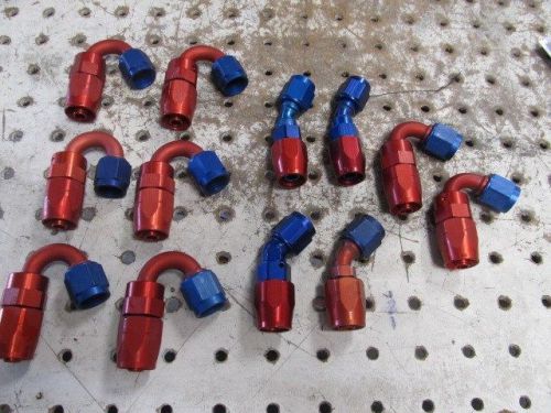 Nascar an-4 reusable fittings x 12 all 4 one money new and used