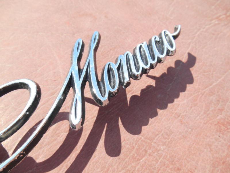 1975 1978 Dodge MONACO Chrome SCript Emblem NICE SHAPE, US $13.99, image 2