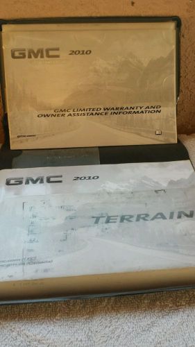 Terrain 10 2010 suv gmc owners owner&#039;s manual genuine oem all models and engines