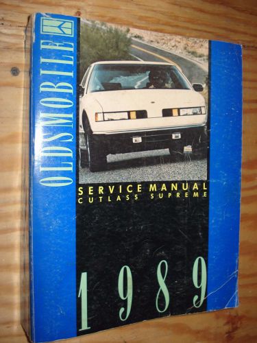 1989 oldsmobile cutlass supreme shop manual service book oem repair