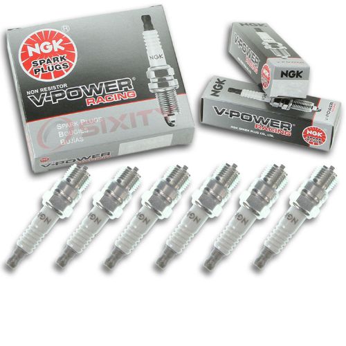 6pcs ngk 2817 v-power racing r5673-7 inboard marine spark plug tune up kit wd
