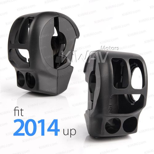 Black aluminum switch cover for &#039;16 hd electra glide ultra classic low