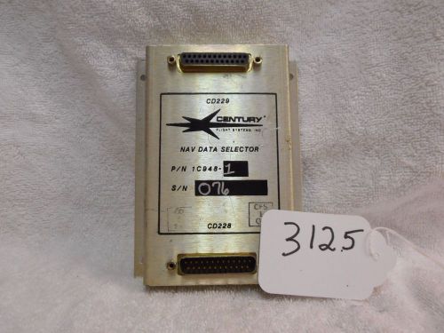 Century flight systems nav data selector p/n 1c948-1  (3125)