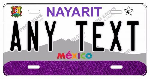 Nayarit mexico license plate auto truck placas
