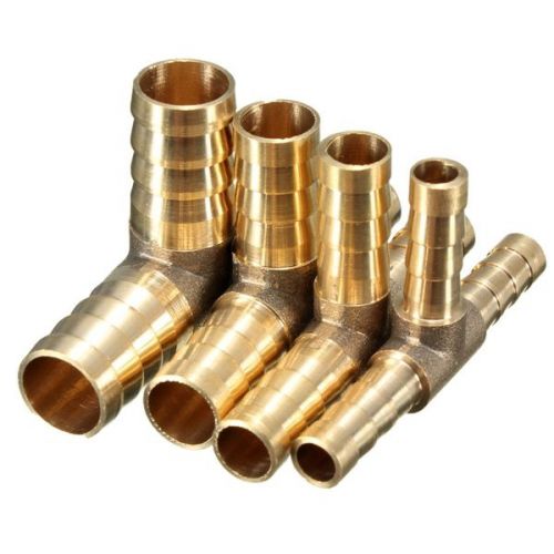 12mm brass t piece 3 way fuel hose joiner connector for air oil gas 12mm