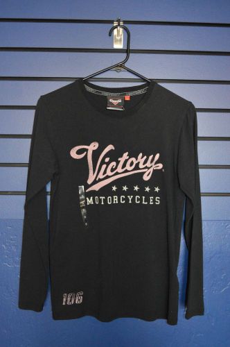 Women&#039;s victory motorcycles brand long sleeve shirt