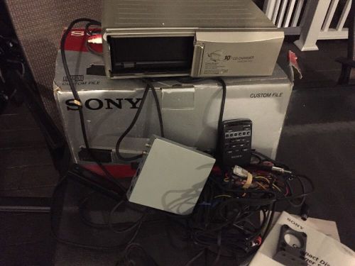 Sony cdx-71 cd changer  with cartridge  remote and rf unit all pieces here