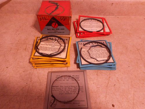Sealed power 566 piston ring set, .020, nos, 1938-39 packard 3 1/2&#034; 6 cyl