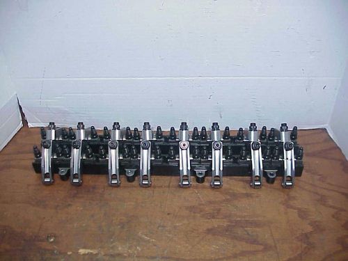 16 new t &amp; d shaft type stainless ls sb chevy roller rockers 1.80 ratio &amp; stands