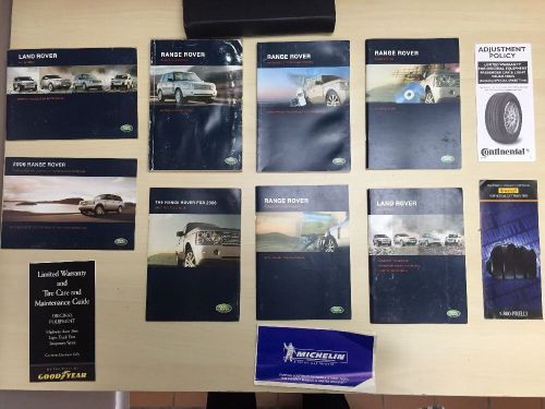 Land rover range rover 2006 owners manual books with navigation &amp; case oem
