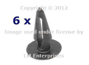 Bmw genuine seat switch covering clips - set of 6 - e38 e39