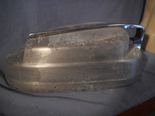 Vintage mercury outboard boat motor engine hood cover w/parts